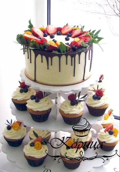 Свадебный торт К116864 - Компания Кондитерская студия Корица