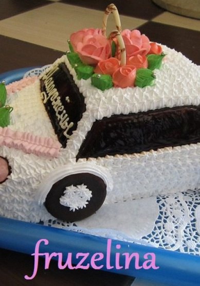 Торт на свадьбу F59133 - Торты на заказ Fruzelini