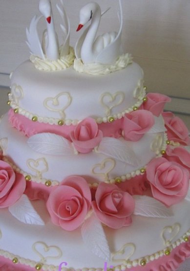 Торт на свадьбу F59137 - Торты на заказ Fruzelini