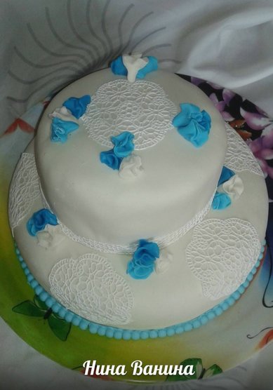 Торт на свадьбу Е59231 - Домашняя кондитерская Елизавета