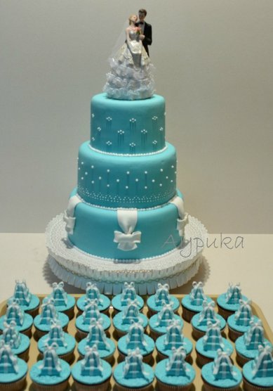 Торт на свадьбу А59281 - Студия торта АУРИКА