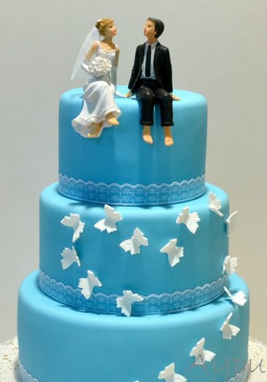 Торт на свадьбу А59283 - Студия торта АУРИКА