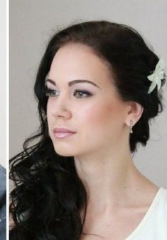 Cвадебная прическа Т16626 с распущенными волосами
