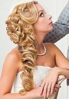 Cвадебная прическа Т16631 в греческом стиле