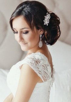 Cвадебная прическа Т16632 с собранными волосами