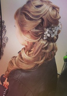 Cвадебная прическа Т16639 в греческом стиле