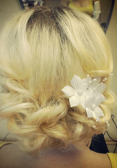 Прическа на свадьбу А16656 - Парикмахер-стилист Анастасия Глотова