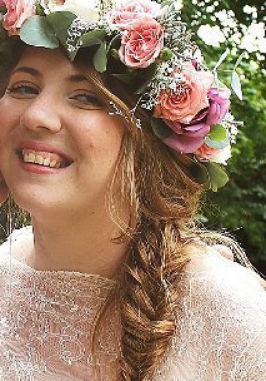 Прическа на свадьбу А16662 - Парикмахер-стилист Анастасия Глотова