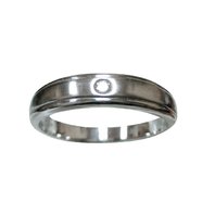 Обручальное кольцо Ю6693 из платины, гладкое