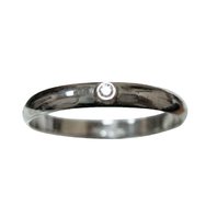 Обручальное кольцо Ю6697 из платины, гладкое