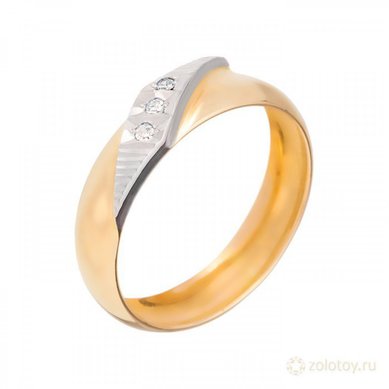 Обручальное кольцо 56674 - Сеть ювелирных магазинов 585