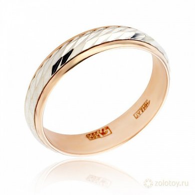 Обручальное кольцо 56684 - Сеть ювелирных магазинов 585