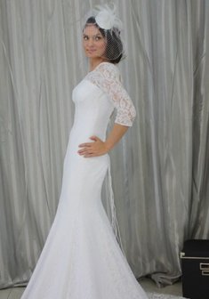 Свадебное платье С44710. Силуэт Русалка (Рыбка), длинное со шлейфом.