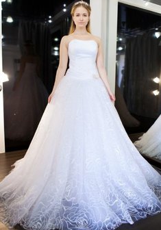 Свадебное платье С44713. С пышной юбкой, длинное со шлейфом.