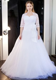 Свадебное платье С44715. А-силуэт, длинное без шлейфа.