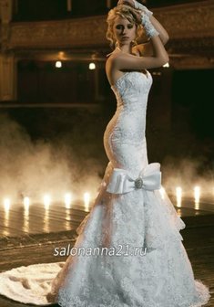 Свадебное платье Ф44761. Силуэт Русалка (Рыбка), длинное со шлейфом.