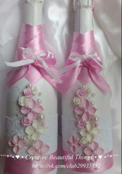 Украшения на бутылки C59108 - Свадебные аксессуары Creative Beautiful Things